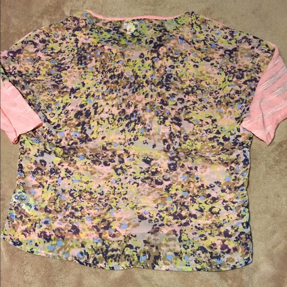 Light coral Mossimo long sleeve top - Picture 4 of 4