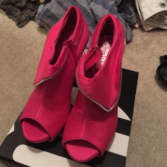 Pink! Heel open toe