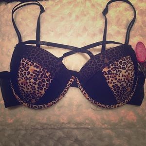 NWT Leopard Lace Bra