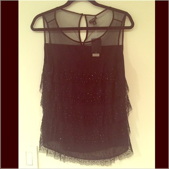 Ann Taylor Beaded Blouse