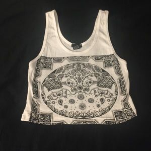 Forever 21 Elephant Crop Top