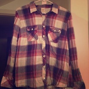 Faded Glory Plaid flannel long sleeve