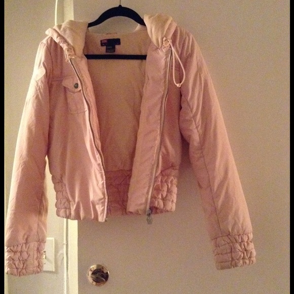 Diesel dusty pink puffy jacket