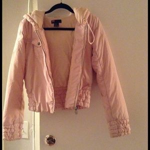 Diesel dusty pink puffy jacket