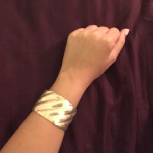 Silver cuff bracelet