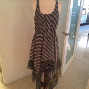 Silky scarf dress