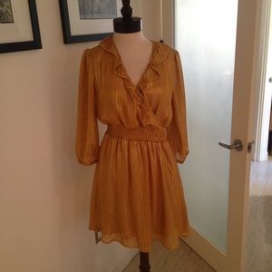 Golden stripe dress