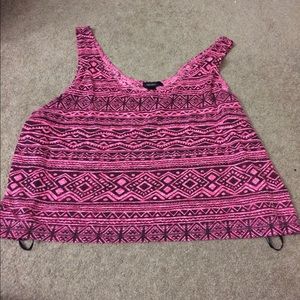 Pink crop top