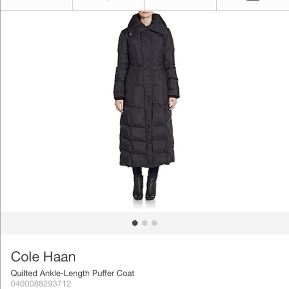 Cole Haan long puffer jacket