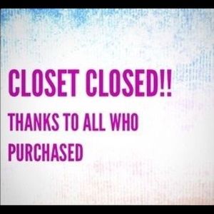 ❌CLOSET CLOSED❌