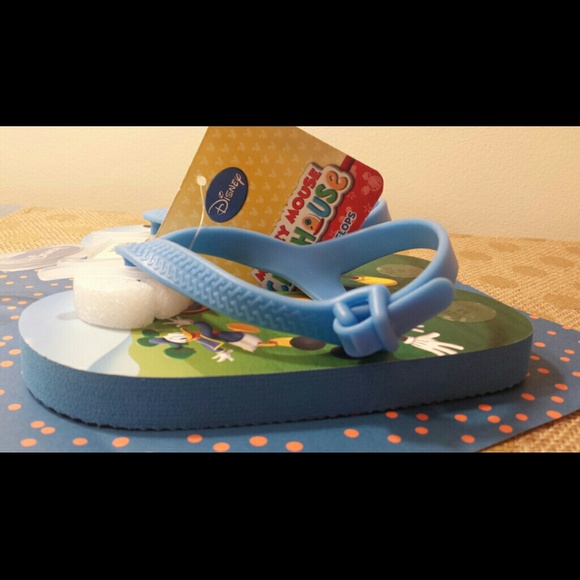 New Mickey Mouse kids flip flops 5/6