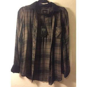 SOFT Rail brown flannel