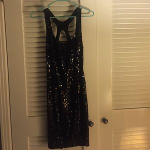 Black sequin club dress or wedding