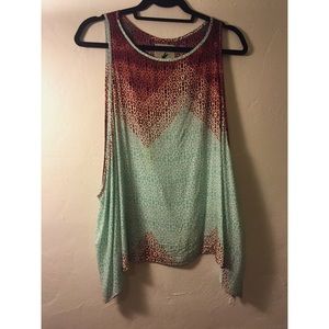 Printed silky tank