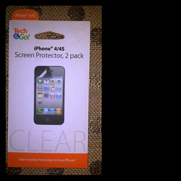 NEW! TECH & GO iPhone 4/4S Clear Screen Protector - Picture 1 of 2
