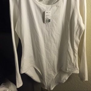 White bodysuit NWT from forever21 plus
