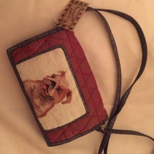 Claws Collection Needlepoint bulldog wallet