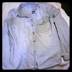 Super cute denim flannel