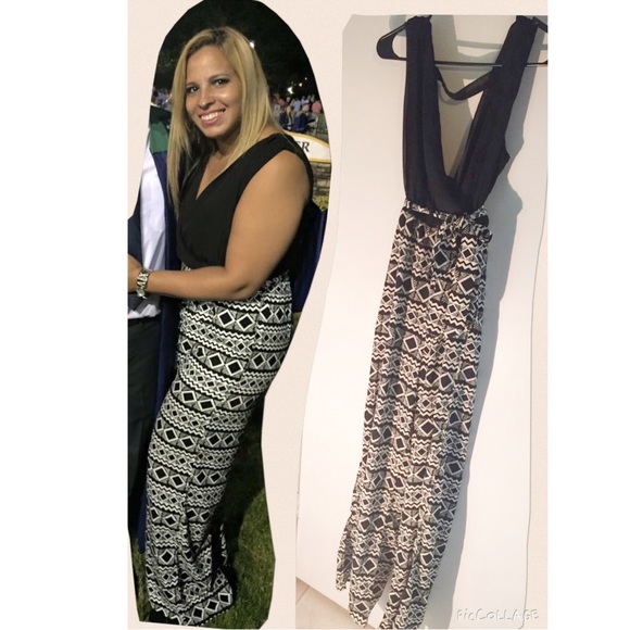 Jumper Black High top with diamond shape pants.