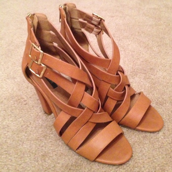Forever 21 Cognac Heels