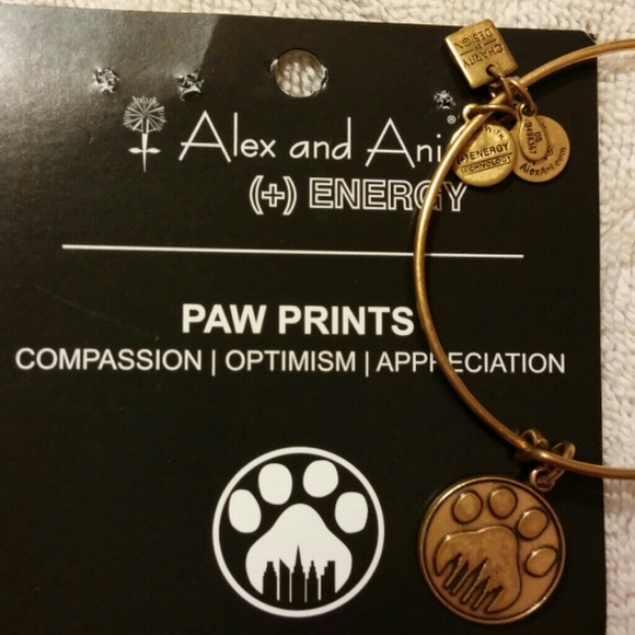 Alex and Ani bracelet. Paw Prints
