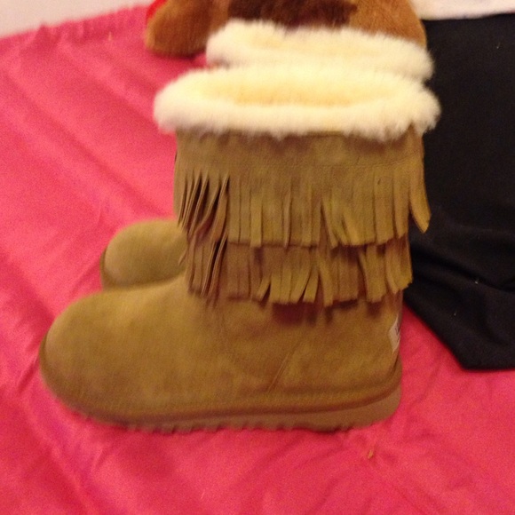 Moccasin Ugg Boots ❤️ 10/10 Shape - Picture 2 of 4
