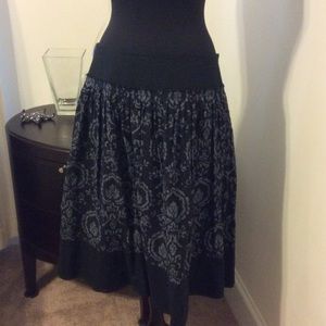 Pattern Grey Black Skirt