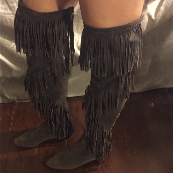 SOLD---Sam Edelman URI fringe boots 6.5 - Picture 2 of 4