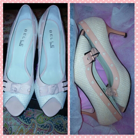 Gorgeous Pink Peep Toe Pumps - Picture 3 of 4