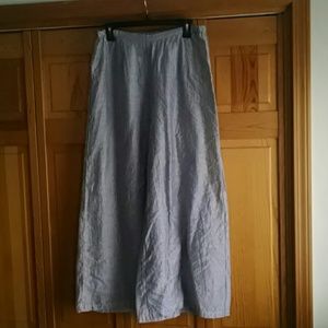 Wide leg ankle pants