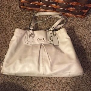 Used pearl white Coach Shoulder bag