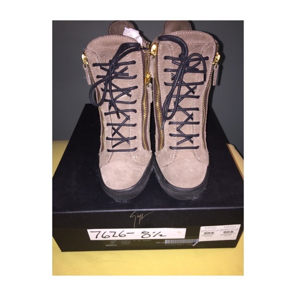 Giuseppe Zanotti (Suede Wedge Sneaker)