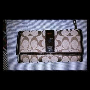 Brown Coach Wallet and Checkbook