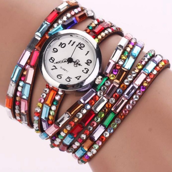 Rhinestones Band Watch - Picture 2 of 4