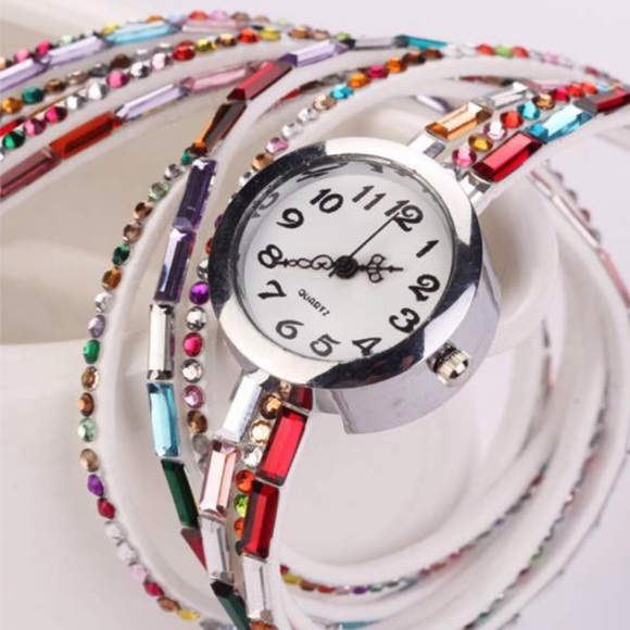 Rhinestones Band Watch - Picture 3 of 4