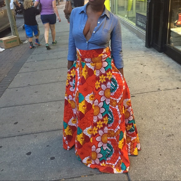 Ankara skirt - Picture 3 of 4