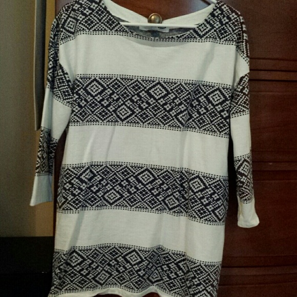 Cute cream and navy maternity
