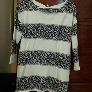 Cute cream and navy maternity