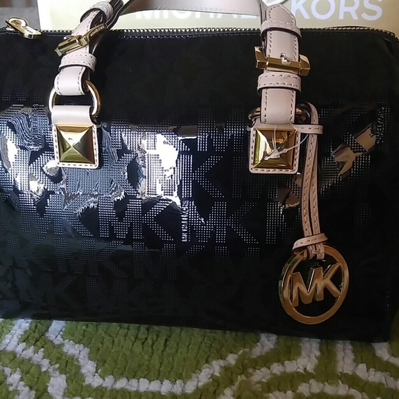 New With Tags!! Michael Kors Metallic Black