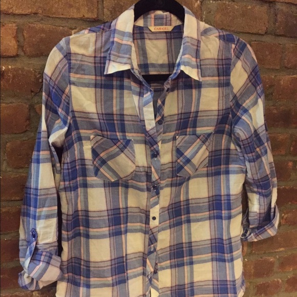Camaieu (French) plaid shirt