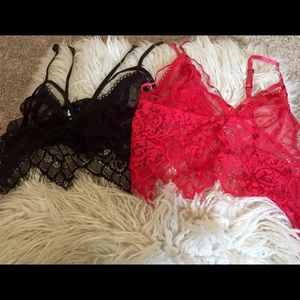 Set of 2 Lace Bralettes NWOT