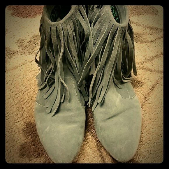 Sam Edelman fringe ankle boots