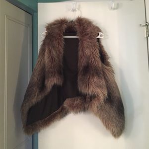 Zara faux fur vest