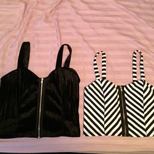 two crop tops