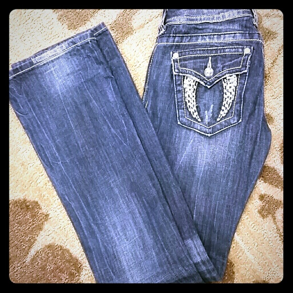 Miss me size 25 embellished jeans