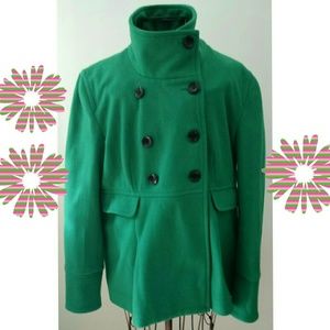 Green Pea Coat Reposh