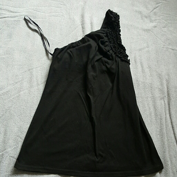 One shoulder ruffle tank - Picture 3 of 3