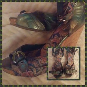 Not Rated Paisley Printed Sandals