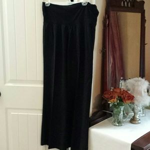 Old navy black linen maternity pants