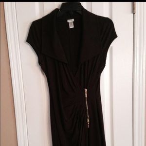Chocolate Brown cap sleeve dress!